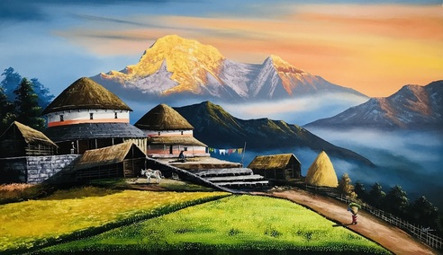 Village of Annapurna Nepal