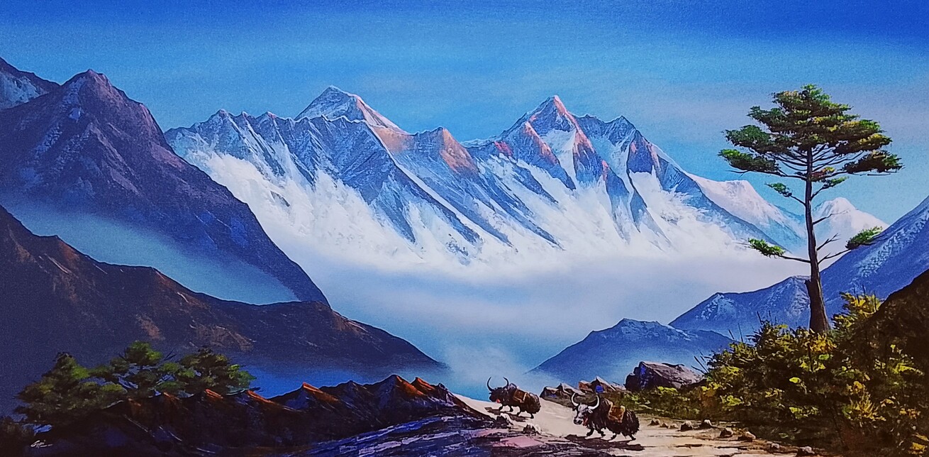 Mount Everest View form Everest hotel