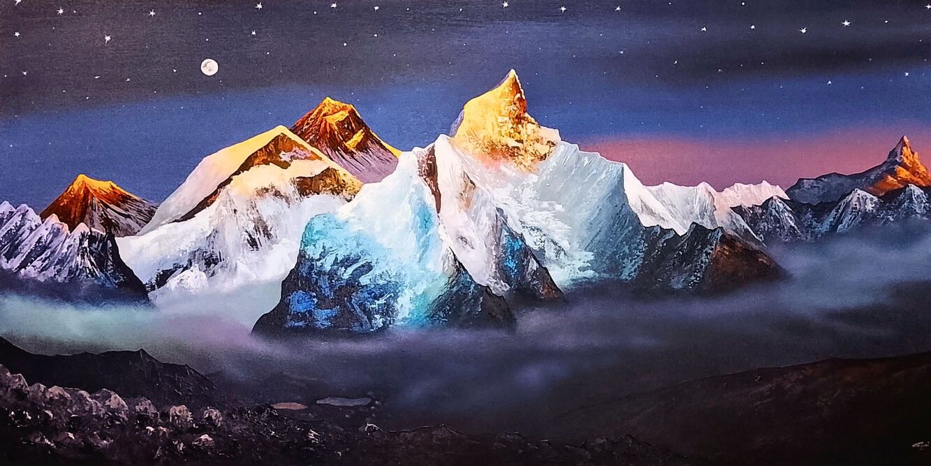 Endless Evening Mount Everest from Kalapatther