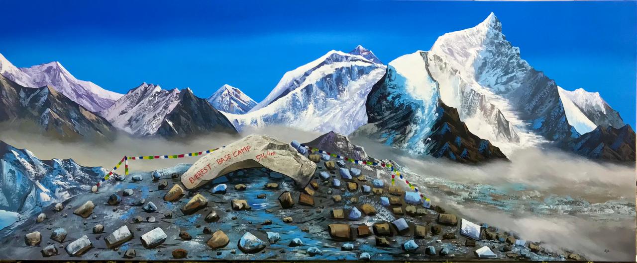 Last Trek Base Camp Stone